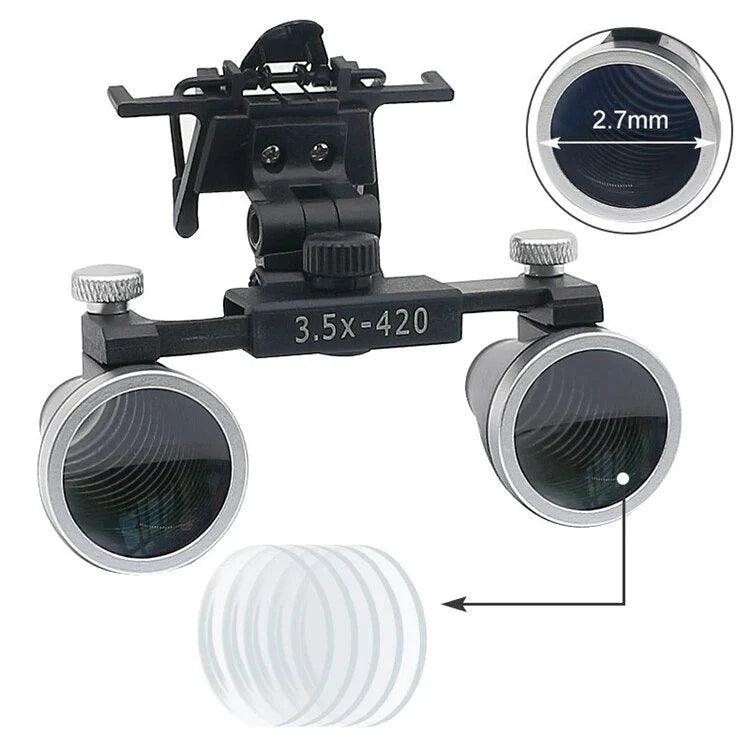 Lupa binocular para óculos
Lupa para óculos de grau
Lupa 2.5X para óculos
Lupa 3.5X para óculos
Lupa adaptável para óculos