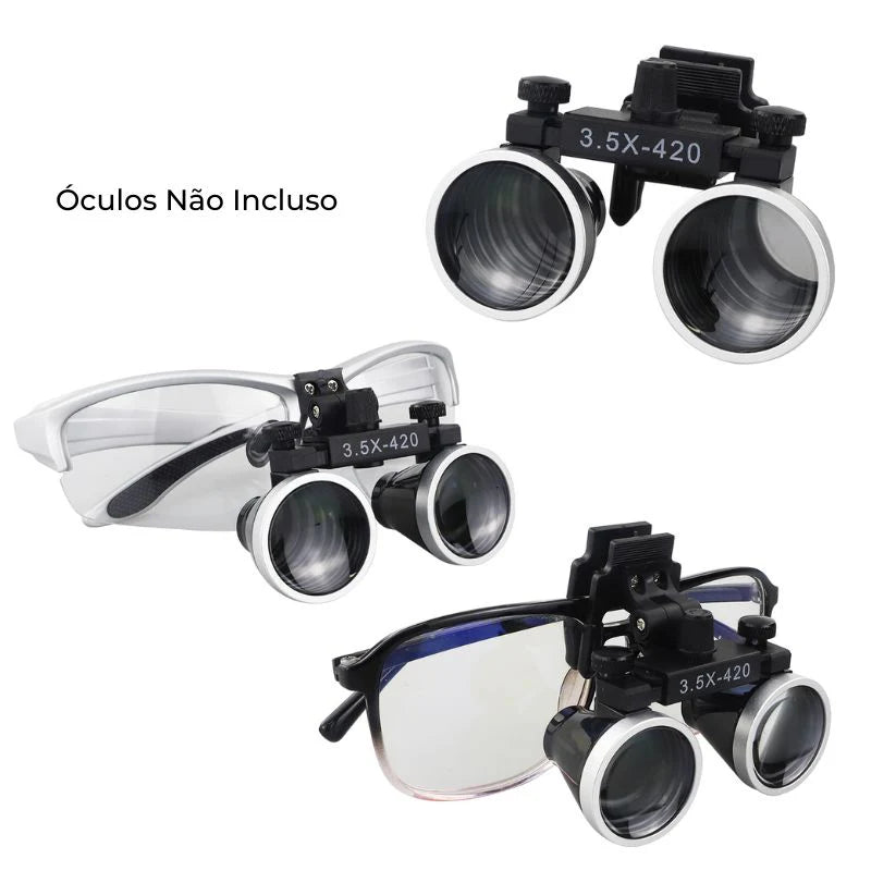 Lupa Binocular Avulsa de Óculos Vision