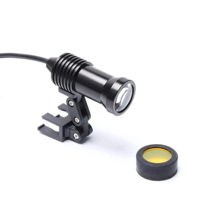 Lupa Binocular com Fotóforo LED 2.5X e 3.5X Vision Plus