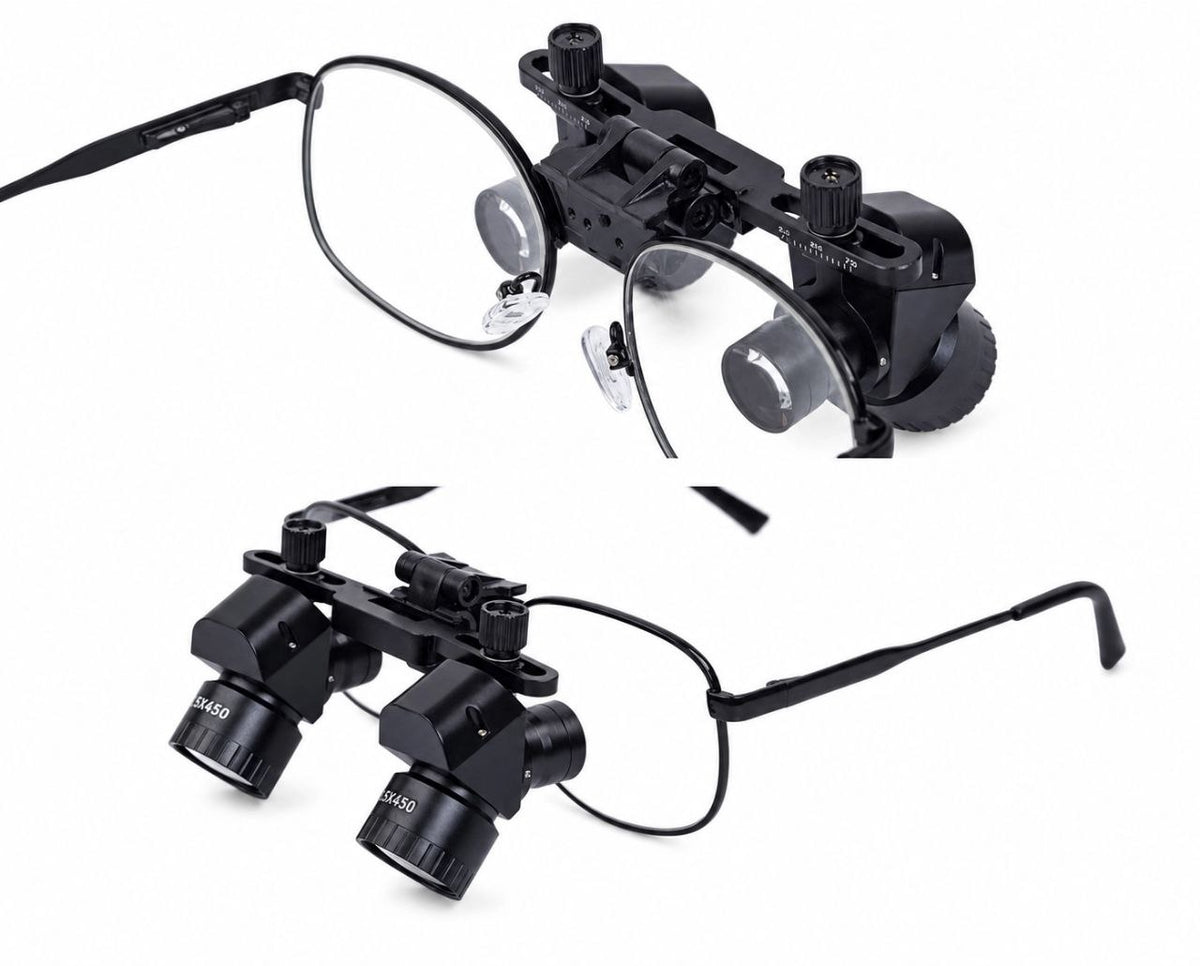 Lupa Binocular Ergo Ajustável 4x a 6x Com Fotóforo LED 5W com Bateria Integrada