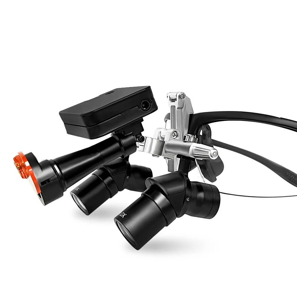 Lupa Binocular Ajustável 3 em 1 Com Fotóforo Sem Fio 5W 4x a 6x