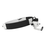 Fotóforo LED odontológico profissional com 110.000 Lux de potência e foco ajustável, acompanhado de maleta de transporte.