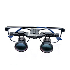 Lupa Binocular Flip-Up com Armação em Titânio