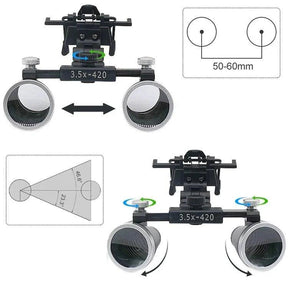 Lupa binocular para óculos
Lupa para óculos de grau
Lupa 2.5X para óculos
Lupa 3.5X para óculos
Lupa adaptável para óculos