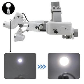 Lupa de Cabeça Cirúrgica Com Fotóforo LED Sem Fio