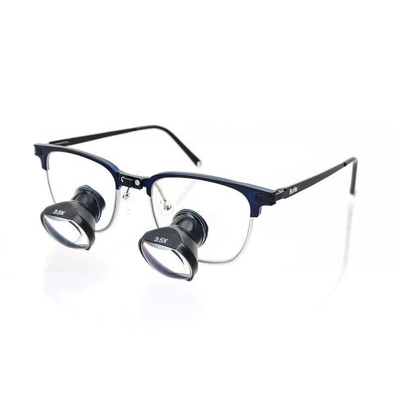 Lupa cirúrgica ultra leve
Lupa odontológica esportiva
Lupa binocular de alto conforto
Lupa binocular odontológica TTL com lentes quadradas HD e armação de titânio cinza