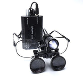 Lupa Binocular com Fotóforo LED 2.5X e 3.5X Vision Plus