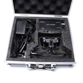 Lupa Binocular com Fotóforo LED 2.5X e 3.5X Vision Plus