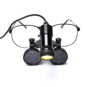 Lupa Binocular com Fotóforo LED 2.5X e 3.5X Vision Plus