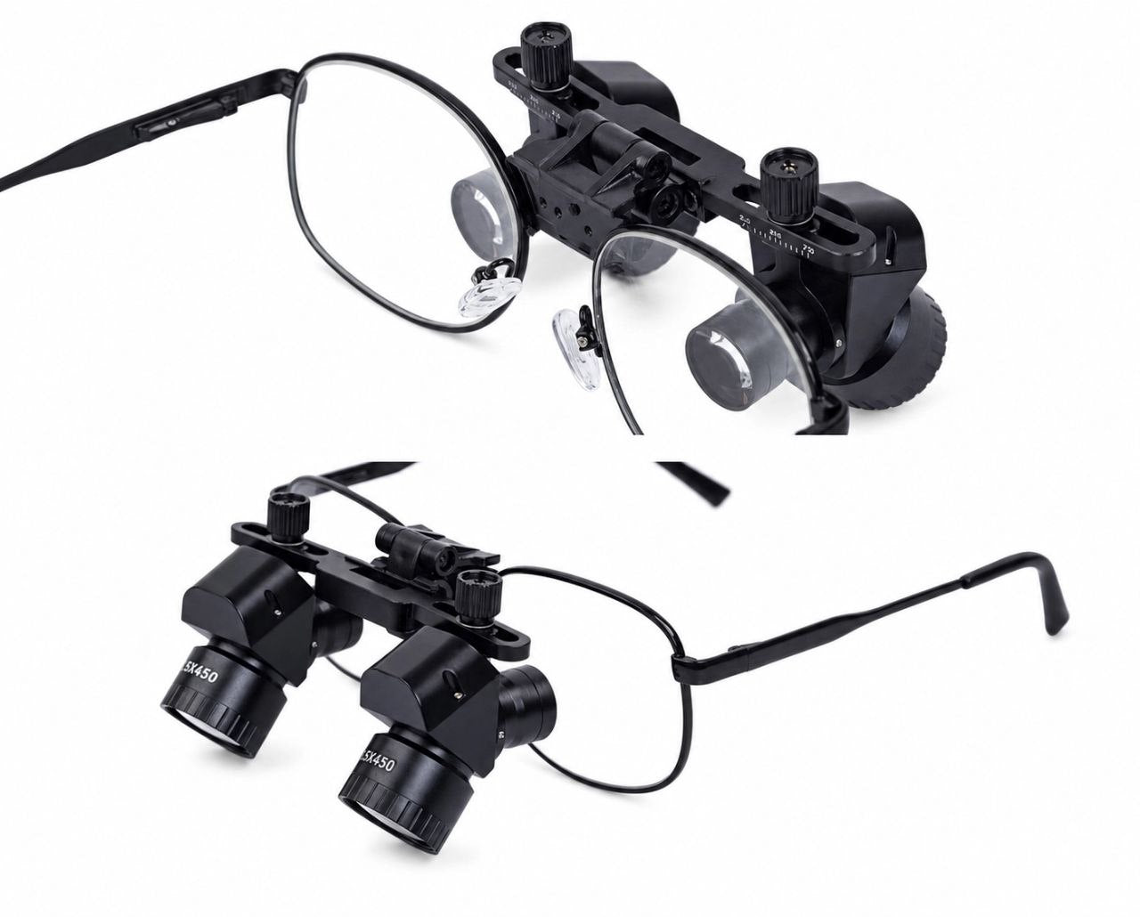 Lupa Binocular Ergo Ajustável 4x a 6x Com Fotóforo LED 5W com Bateria Integrada