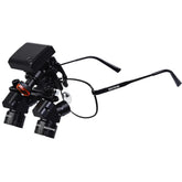 Lupa Binocular Ergo Ajustável 4x a 6x Com Fotóforo LED 5W com Bateria Integrada