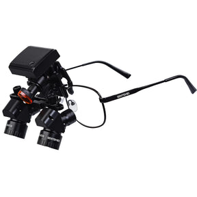 Lupa Binocular Ergo Ajustável 4x a 6x Com Fotóforo LED 5W com Bateria Integrada