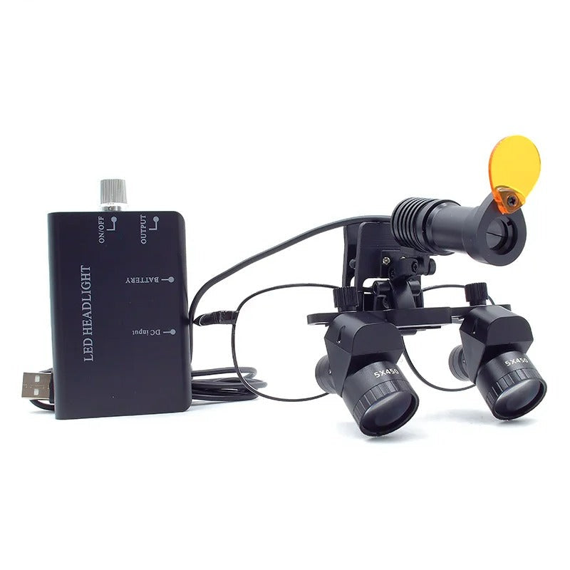 Lupa Binocular Ergo Profissional Ajustável 4x a 6x