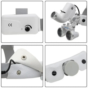 Lupa de Cabeça Cirúrgica Com Fotóforo LED Sem Fio