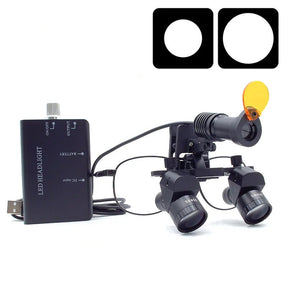 Lupa Binocular Ergo Profissional Ajustável 4x a 6x