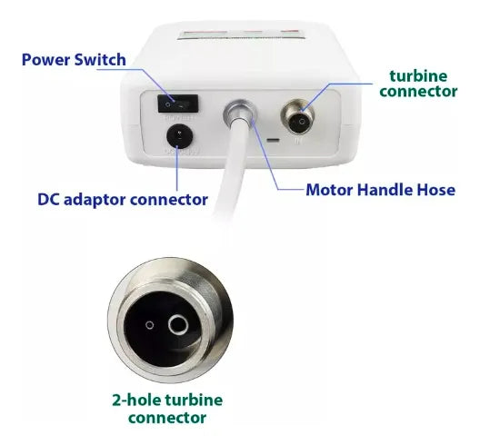 Motor Elétrico Odonto Fibra Óptica Cabo Nsk